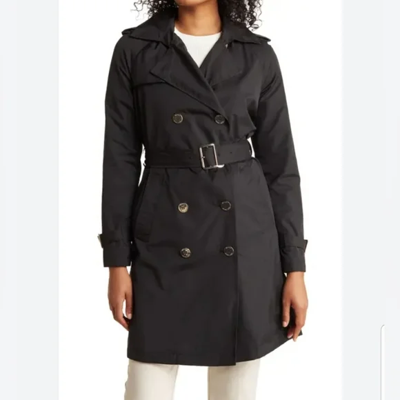 Waterproof Mk Black Coat Michael Kors Jackets Coats Michael Kors